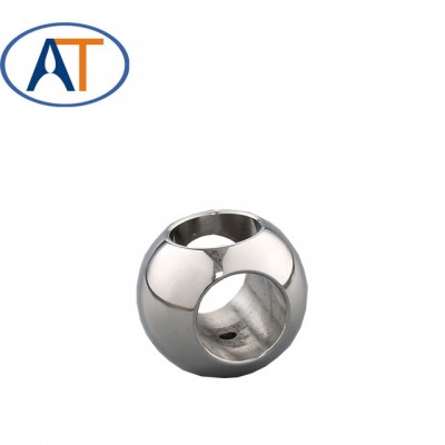 2019 stainless steel elbow trough hollow valve ball with flat 304 316L 201 metail ball