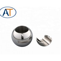 Customized hole stainless steel through floating valve ball  the Ball-bonding Wires for pipe  ball