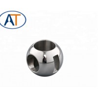 Balls for alloy ball valves  material 1.4435 High polishing T shape soild three way trunnion valve ball