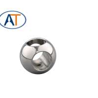 Balls for alloy ball valves Explosion-proof hole stainless steel T-shape three way valve ball three-way ball