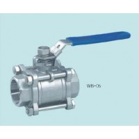 2 way 3PC Socket welding ball valve